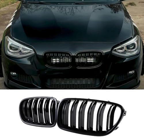 Jinpengyong F20 F21 Griglia Radiatore per BMW 1er F20 F21 Griglia 2011 2012 2013 2014 Pre-Facelift Anteriore Nera Lucida (For 1er F20 2011-2014)
