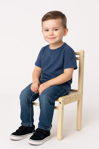 Silla Montessori de Madera para Niños – Ideal para Comer, Dibujar y Jugar – Mueble Infantil Seguro y Natural – Hecha a Mano en España – EthosWood®
