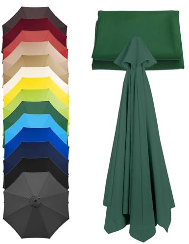 Toldo De Recambio De Sombrilla Cubierta De Repuesto 6 8 Brazos Paño De Universal Impermeable Funda De Poliéster Para Jardín Patio Piscina Terrazas