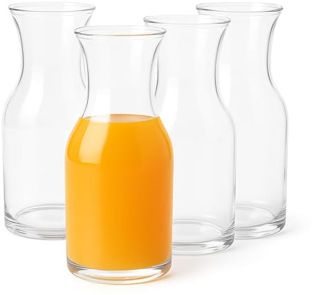 bar@drinkstuff Essence Belarus Carafe Glass16.5oz / 470ml, Pack of 4