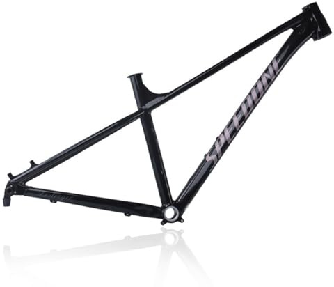 QUYCOIU Telaio Per Mountain Bike 27,5 29 Telaio Per MTB Hardtail XC/AM Freno A Disco 16,5/18,3 Telaio Con Perno Passante 12X148Mm Passaggio Cavi Interno(Black,M-27.5'')