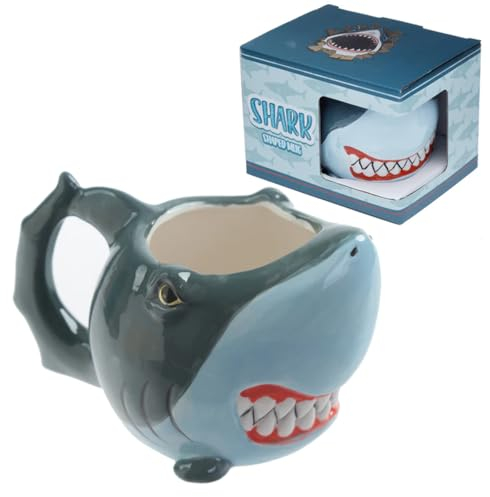 Puckator - Tazza in Ceramica a Forma di Squalo - MUG302