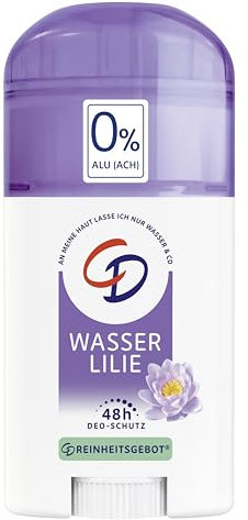 CD Deo Pflege-Stick Wasserlilie 40 ml/ohne Alkohol und ohne Aluminium/nach der Rasur geeignet für 24h Std. Schutz, 40 ml