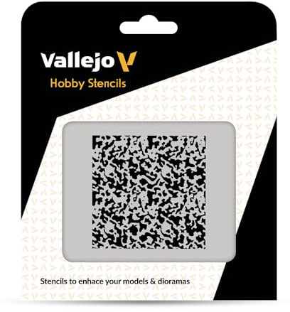 Vallejo ST-AIR002 Verwitterte Farbe 1/72 125 x 125 mm Air Markings Airbrush Schablone