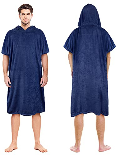 Kato Tirrinia - Serviette de Surf à Capuche Adulte Coupe-Vent extérieur Super Absorbant Compact léger Taille Unique