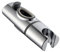 Soporte de ducha cromado de ABS, barra deslizante ovalada, soporte de rociador ajustable en altura en riel (30 x 17 mm)