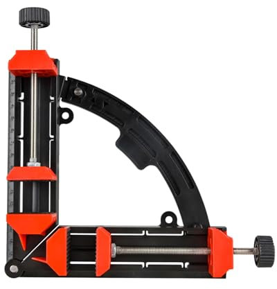 NS Juvyig Abrazadera de ángulo recto, abrazaderas de esquina móviles multiángulo, abrazaderas ajustables de 30-90 grados para carpintería (negro)