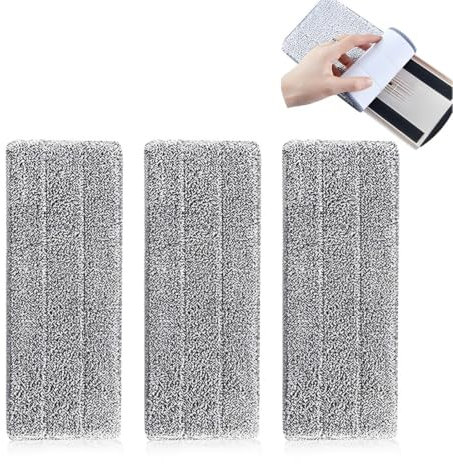 PEXIVOZ 3 paños de limpieza de microfibra, paño reutilizable, lavable a máquina, para todos los trapeadores en aerosol y trapeadores reveladores, lavables para la mayoría de los tipos de pisos