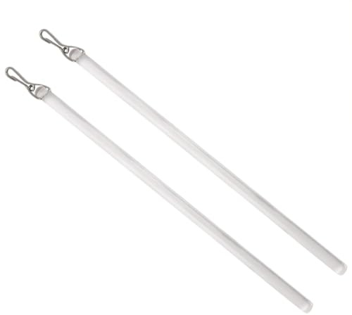 Xuancai 2 Pezzi Bacchette Trasparenti per Tirare le Tende per Accessori Tende da Finestra Universalmente Invisibili Asta per Tirare le Tende con Gancio