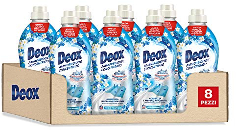 Deox Ammorbidente Lavatrice Concentrato, 264 Lavaggi, Fiori di Primavera, Capi Morbidi e Profumati, con Tecnologia Fresh Protection, 660ml x 8 Confezioni