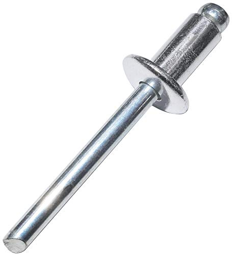 AERZETIX - C48323 - Lot de 50 Rivets aveugles standard Ø6.4x12mm aluminium/acier - DIN 7337 A - rivet pop à rupture de tige