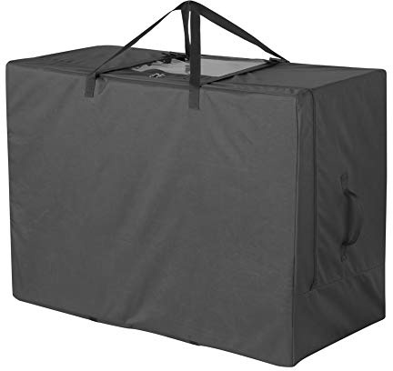 Cuddly Nest Folding Mattress Storage Bag - Heavy Duty Carry Case for Tri-Fold Guest Bed (Fits 4 Single Mattress,Black)