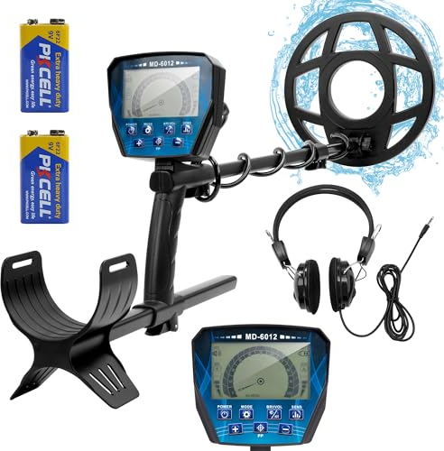 bestyks Metalldetektor für Erwachsene, 10 wasserdichte IP68-Spule -Metalldetektorn Profi mit höherer Genauigkeit und größerem LCD-Display, Mehrere Modi, Fortschrittliche DSP-Chip-Leicht Gold Detektor