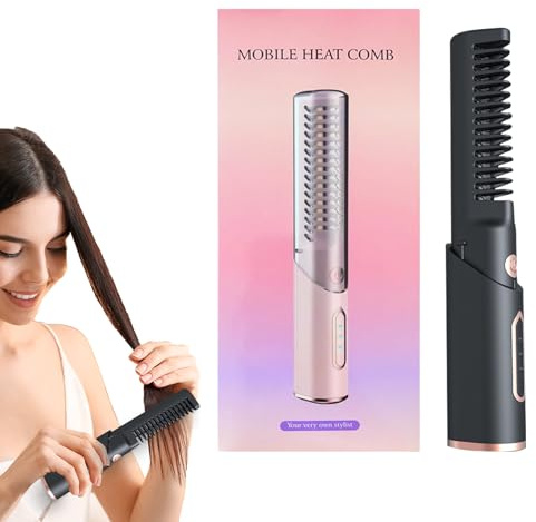 Brosse lissante sans fil, brosse lissante sans fil, peigne pour lisser les