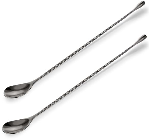InnoHHustle 2 Stück Barlöffel Rühroffel 30cm Cocktail Rührer Gin Löffel