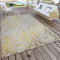 Paco Home In- & Outdoor Teppich Modern Shabby Chic Stil Terrassen Teppich Gelb, Grösse:160x220 cm