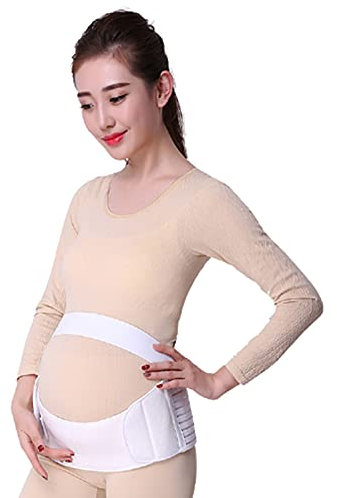 LWZ Cinturón de apoyo para el abdomen, transpirable y ajustable, cintura de mujer embarazada, abdomen, forma del cuerpo, soporte de cintura, cinturón de apoyo, carne, M