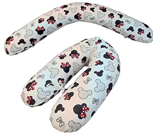 Emi&Sam, coussin d'allaitement, housse de 170 cm, remplissage FillBall EPS, coussin de positionnement, housse pour coussin d'allaitement ((seule la housse) 24. souris)