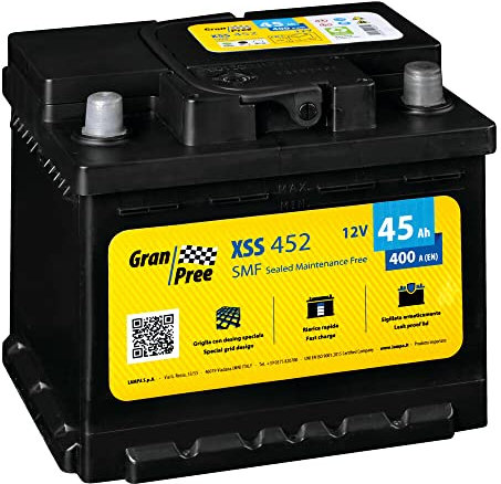 Lampa Gran Pree XSS452 - Batería de 12 V - Gran Pree SMF - 45 Ah - 400 A