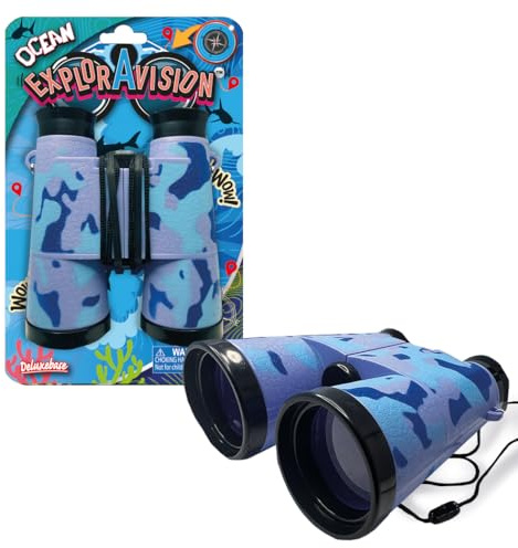 ExplorAvision - Jumelles Océan de Deluxebase. Jumelles compactes et Portables Sea Life pour Les Enfants. Jouets Océan pour Les garçons et Les Filles. Jouets éducatifs pour l'exploration en Plein air.
