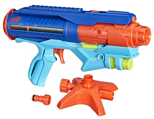 Nerf Super Soaker Power Drench Wasserblaster, mit innovativer Druck-Ladestation (inkludiert) und Zwei starken Spritzmodi, Wasserspielzeug für Jungen und Mädchen ab 8 Jahren