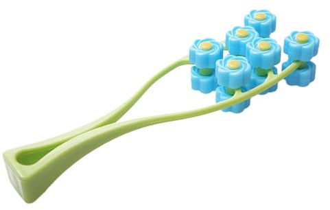 Rodillo de masaje de flores – Herramienta de masajeador facial en forma de Y, rodillo de flores 3D para cuidado facial, equipo de relajación manual para mujeres y niñas, accesorio de belleza