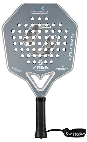 Padelracket STIGA 18K 2 Cybershape – Optimal kontroll och känsla, 18K Carbon Duplex, Generös sweetspot, För avancerade spelare, Vikt 360 g, Balans: Medium