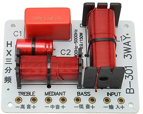 RASTKY Professional 3 Way Crossover Filter Distributor Board for DIY Speaker, Wide Applications for Speaker Enthusiasts, 1 X Frequency Divider