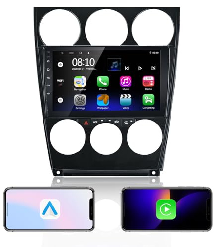 Carplay Android Radio de Coche Estéreo para Mazda 6 Atenza 2002-2008
