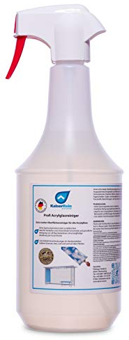 KaiserRein Profi Acryl-Glasreiniger Extra starker Oberflächenreiniger für alle Oberflächen und Acrylgläser 1 L (1000 ml) Spuckschutz reiniger…