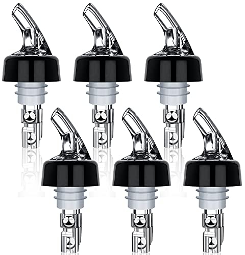 Automatic Measured Bottle Pourer - Pack of 3, 1 oz (30 mL) Quick Shot Spirit Measure Pourer Drinks Wine Cocktail Dispenser Home Bar Tools - PORE0016 (6pcs)