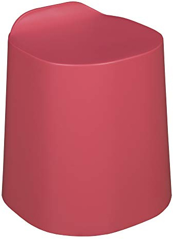 Regency DOTT Plastic Stackable Stool- Red Raspberry