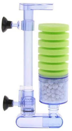 Svampfilter akvarium, akvariefilter luftfilter svamp räka yngel akvariefilter för sötvatten och saltvatten