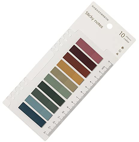 Haftstreifen Plastik,Klebezettel Klein,Sticky Tabs,Pagemarker,Klebemarker,Haftmarker Plastik,Haftnotizen Klebezettel,Einmerker Kleine,200 Stück,10 Farben (A)