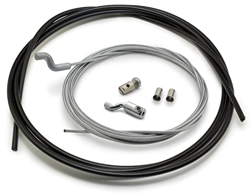 Easyboost Câble de Gaz Souple Ø1.5mm avec Embout Z Gaine et Serre-câble en Z Accélérateur Carburateur Poignée Kit de Réparation pour Tondeuse Débroussailleuse Motoculteur Jardin