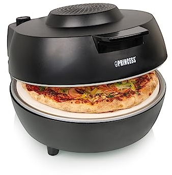 Princess SDA 01.115005.01.001 Pizzaofen, Bakelit aus Kunststoff, Schwarz