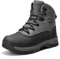 NORTIV 8 Herren Snow Winter Isolierte wasserdichte Outdoor-Stiefel,Size 44.5,Grau,A0014