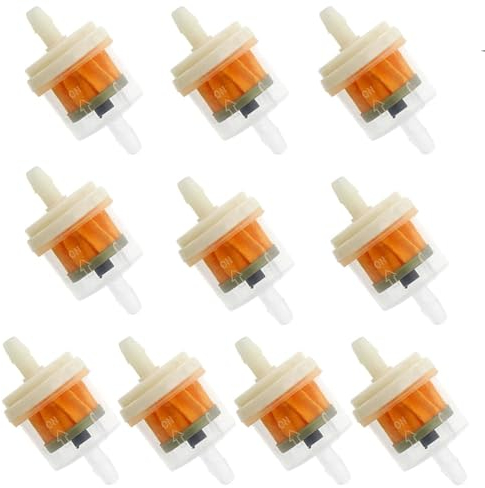 Benzinfilter,10 Stücke Kraftstofffilter Universal Gasöl Flüssigkeitsfilter,Otorrad Benzinfilter Mofa,Motorrad Gas Kraftstofffilter Für Rasenmäher Auto Motorrad Roller
