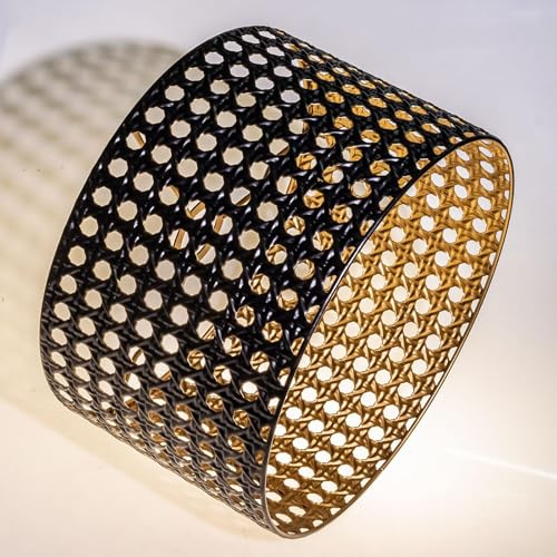 Osasy pantalla lampara,Pantallas de lámpara de mesa, techo o pie, de metal dorado con diseño calado,Decoración de Dormitorio y Salón Repuesto Elegante y Natural