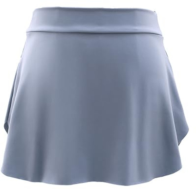 SOUTHJIELING Falda de ballet para mujer con cinturón elástico negro de poliéster, falda de baile, falda de gimnasia, falda de ballet profesional, gris claro, M