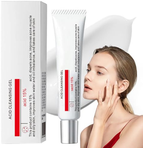 15% Acid Acne Treatment Cream with Niacinamide & Vitamin C - Anti-Acne Face Cream for Spot-Prone Skin - Hydrating Serum for Clear Skin - Moisturizing Face Cream Daily Skincare