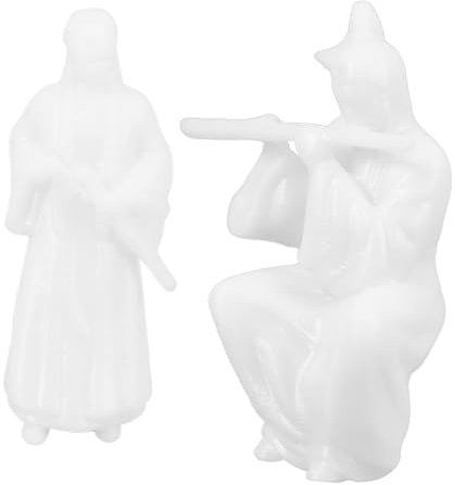 DECOMELODY 2pièces Figurines Anciennes Chinois pour Décoration De Paysages Et Jardins Miniatures pour Bonsai