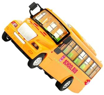 POXZSFX Autobús Escolar de Juguete, Juego de simulación de Gateo, Coche para niños, camión Interactivo, vehículo de ingeniería, CREA Momentos lúdicos, Mejora Las