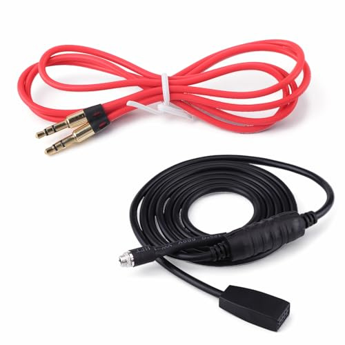 Auto Audio AUX-IN Kabel Kit, Auto 3,5mm Audio AUX-IN Adapter Kabel + MP3 Musikkabel für E46 1998-2006