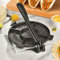 ARC Tortilla-Presse, 20,3 cm, inklusive 100 Stück Pergamentpapier, Gusseisen, Tortilla-Maker, robuste Tortillera-Pataconera, Mehl-Tortilla-Presse, Roti-Maker, Taco-Maker, Taco-Press, Schwarzgrau