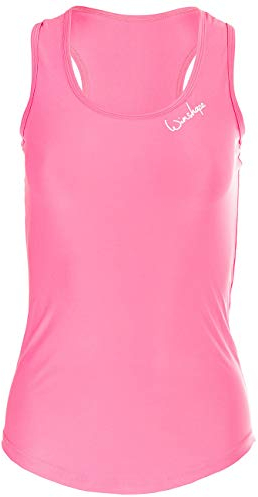 Winshape Damen Super leichtes Functional Tanktop AET104, Slim Style Fitness Yoga Pilates, Neon-Pink, L