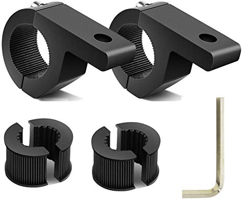Gebildet 2pcs Soporte de Montaje de Tubo de Luz de Trabajo Universal Soporte de 19-30mm,Soportes de Abrazaderas de Barra de Luz LED de Moto para Faros Antiniebla,Coches,Camiones,Motocicletas