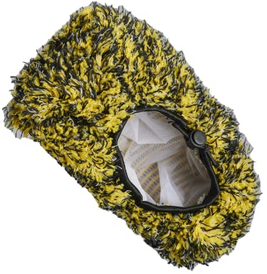 ShinyChiefs Brush Cover - Bürstenüberzug für eine schonende & gründliche Autowäsche, Saugstarker Waschbürstenüberzug für Selbstbedienungs-Waschanlagen, Schaumbildung, 18x29cm, schwarz-gelb