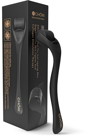 Ghori Derma Roller | 540 Micro-Aiguilles en Titane | 1,0 mm