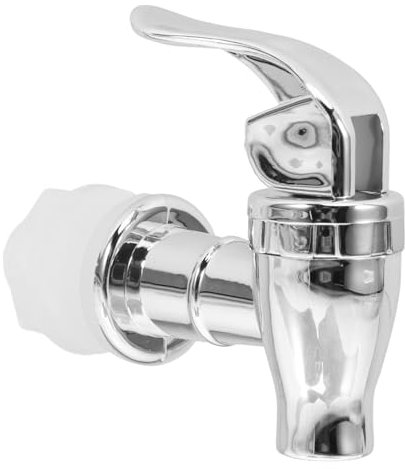 GLEAVI Grifo para Bebidas Reutilizable De Plástico PP 16mm Plateado, Boquilla para Garrafón De Agua, Grifo Profesional para Cubo Apertura por Presión, Versátil para Dispensadores De Vidrio y Barriles
